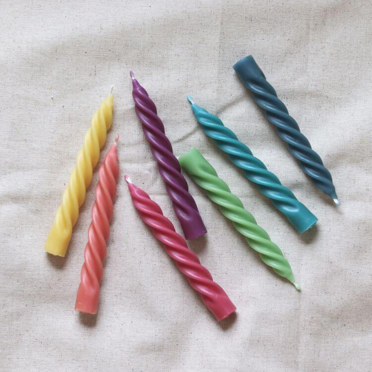 Thumbnail: spring and summer twisted candles