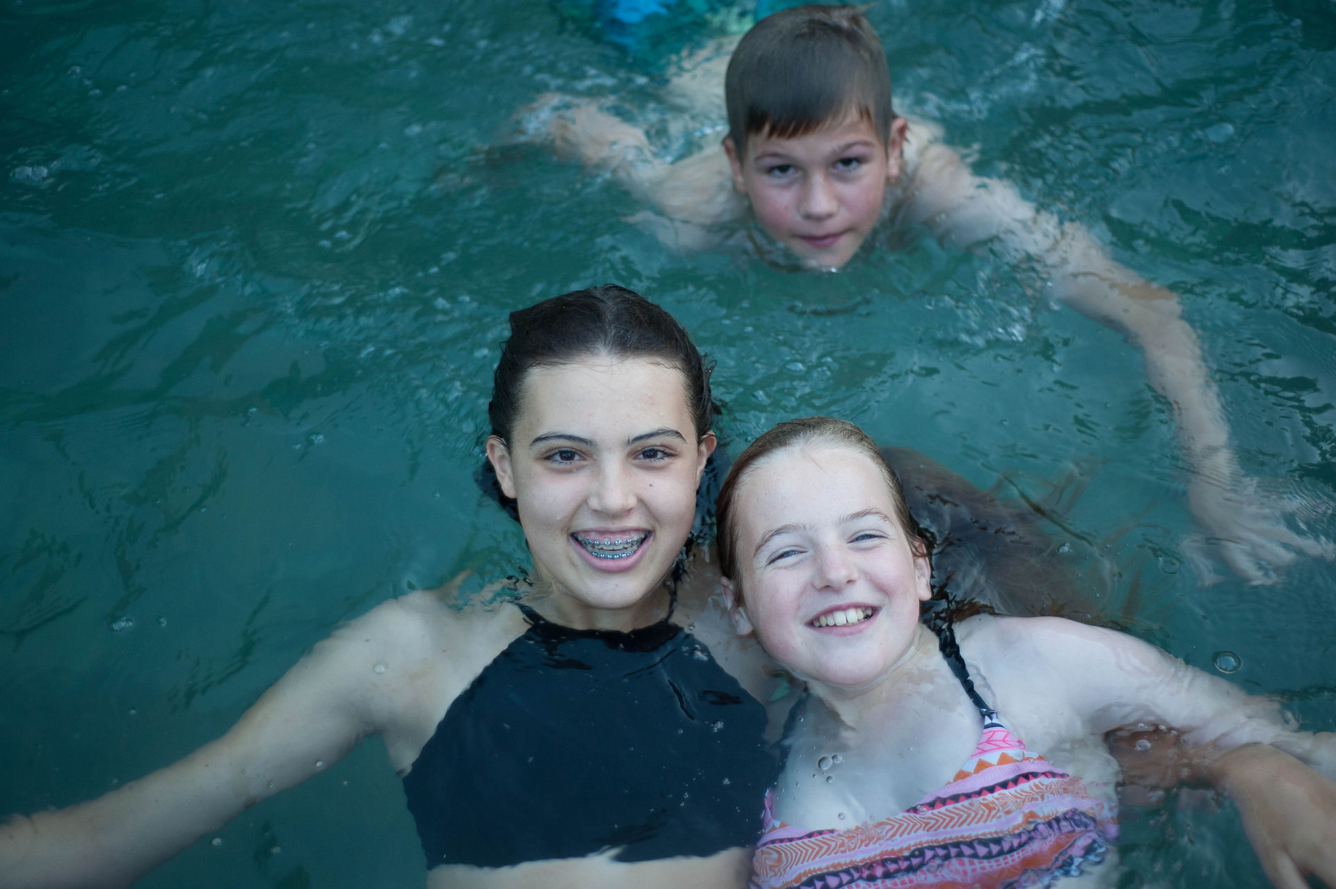 first swimming pool