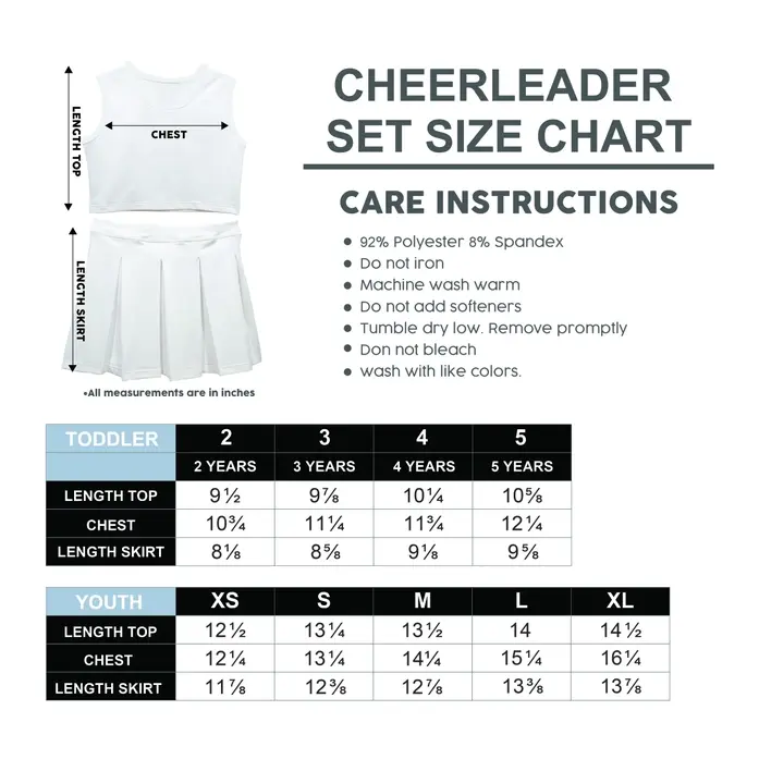Thumbnail: Toddler Sleeveless Cheerleader Set