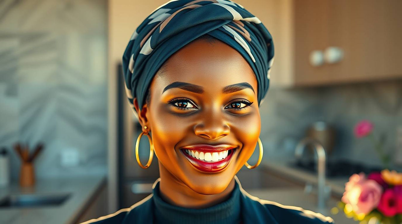 Ultra-realistic portrait, golden-hour lighting, lens glow, epic scale. A stunning, stylish