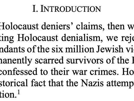 Holocaust Denial Legislation in the United Kingdom, Germany, Austria, and the United States: How the Law Presently Addresses the Issue and Proposals for Reform