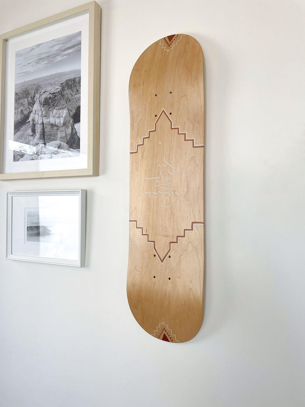 Thumbnail: ”Ein od milvado” Hand Painted Skateboard Deck
