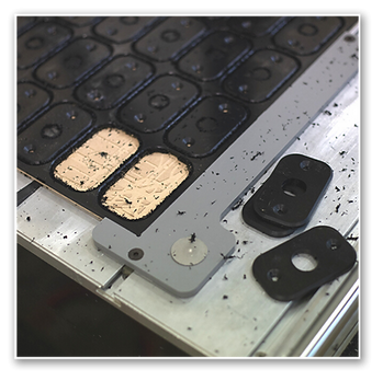 CNC router cut HDPE plastic parts