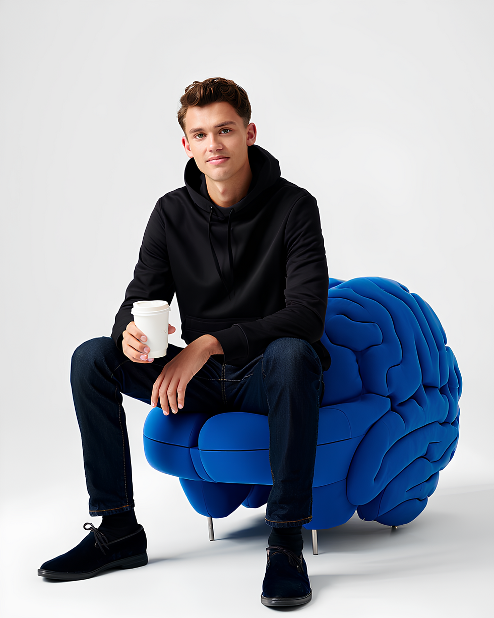 man on chair