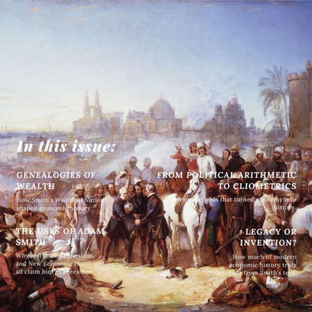 To what extent did Adam Smith’s The Wealth of Nations shape the modern discipline of economic history?