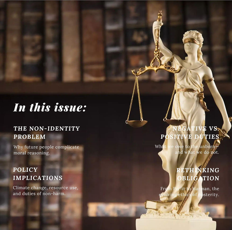 What moral obligations do we owe to living persons that we do not owe to future persons?