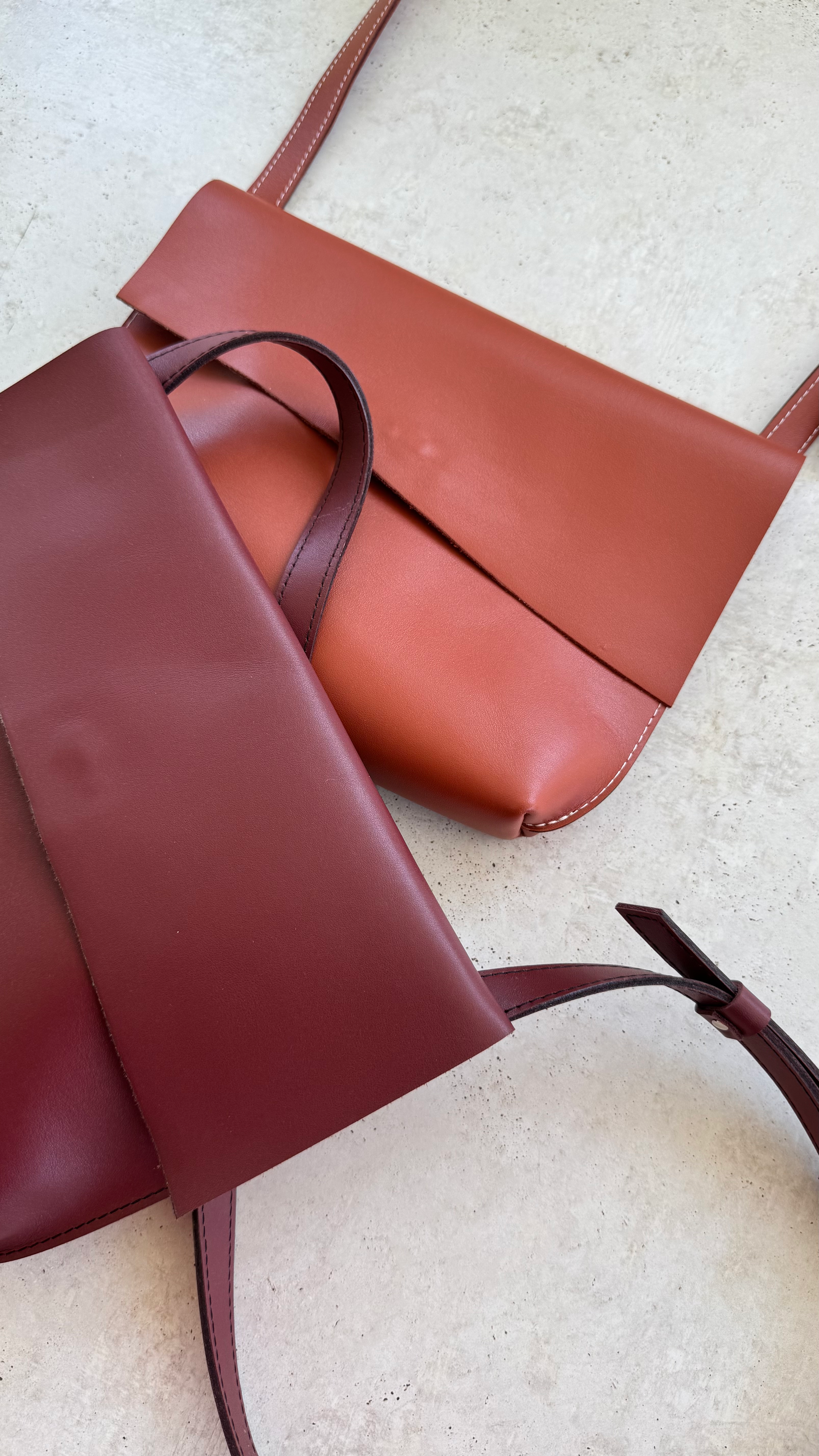 Kabelka craft_bordovo hnedá