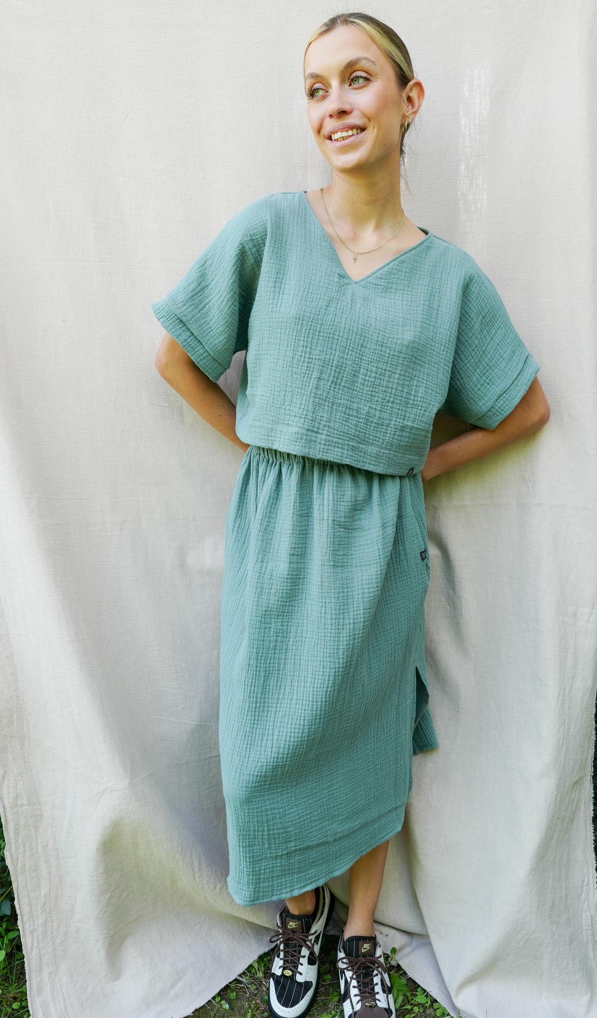 Mušelinový top a sukňa