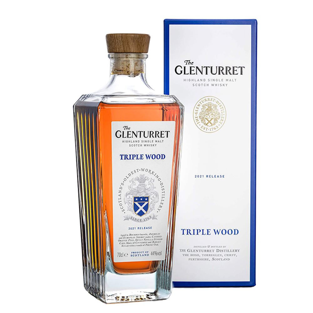 70cl bottle of  Glenturret Triple Wood 2021