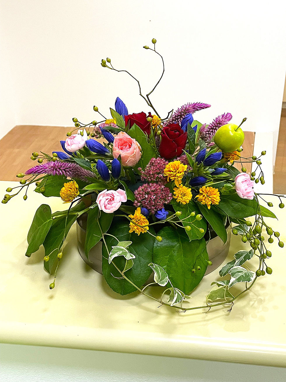 待合室のお花
