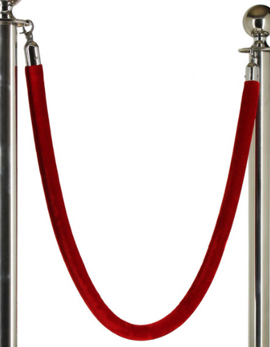 Bullards Rope Red Bollard Rope With Silver Clips | Architects of Vibe