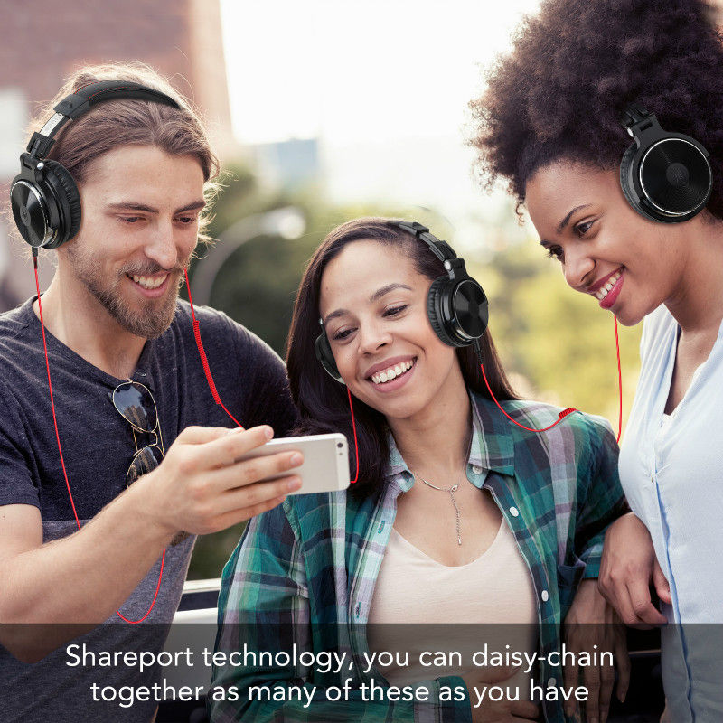 Miniatura: Oneodio Over Ear Headphones Hifi Studio DJ Headphone Wired Monitor Music Gaming 
