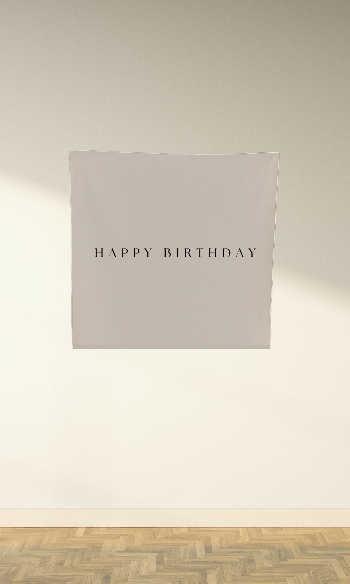 Linen Birthday Sign