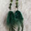 Thumbnail: bc jade gemstone feather earrings