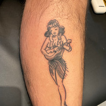 Sailor jerry redesigned hula girl by mike r