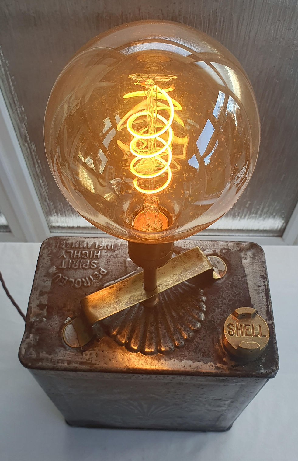 Thumbnail: Vintage Shell Fuel Can Lamp