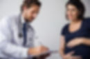 pregnant woman at a doctor's appointment