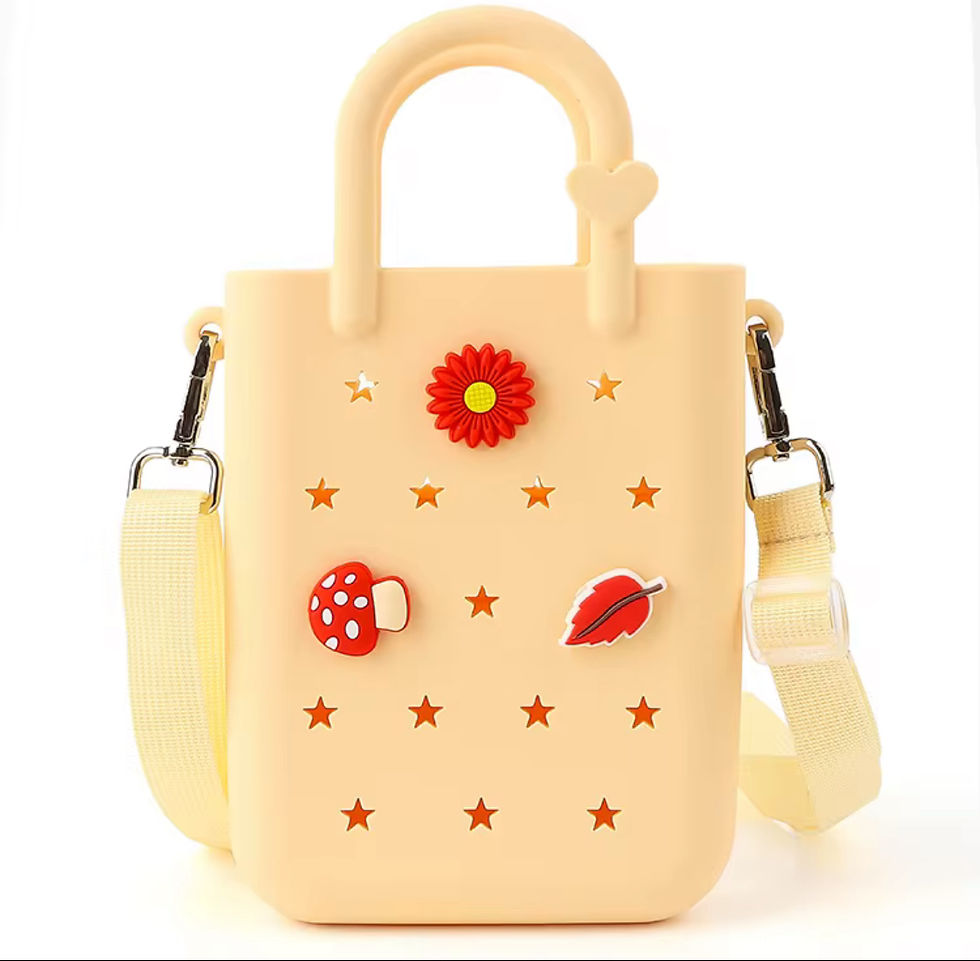 Thumbnail: Mini Tote Bags For Girls with Charms