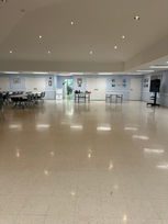 The hall before the tea part setup.