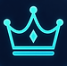 Teal crown icon
