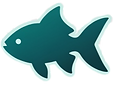 Teal fish icon