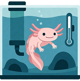 Axolol in tank icon