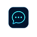 three dots in a speech bubble communication icon