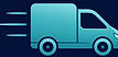 Teal lorry icon