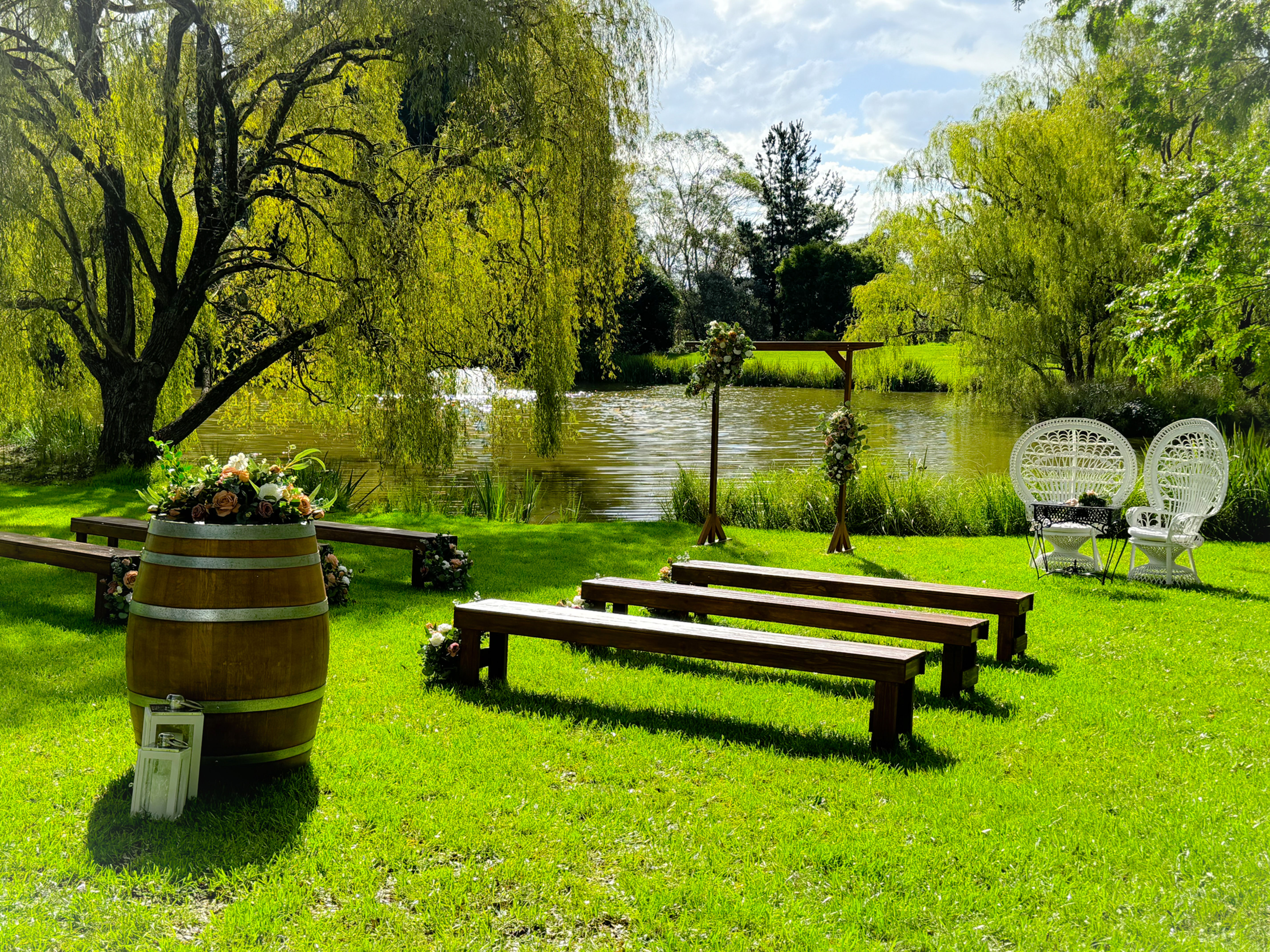 timber-bench-hire-wedding-ceremony-event
