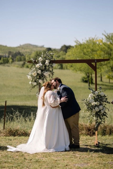 Thumbnail: timber-2-post-arbour-hire-wedding