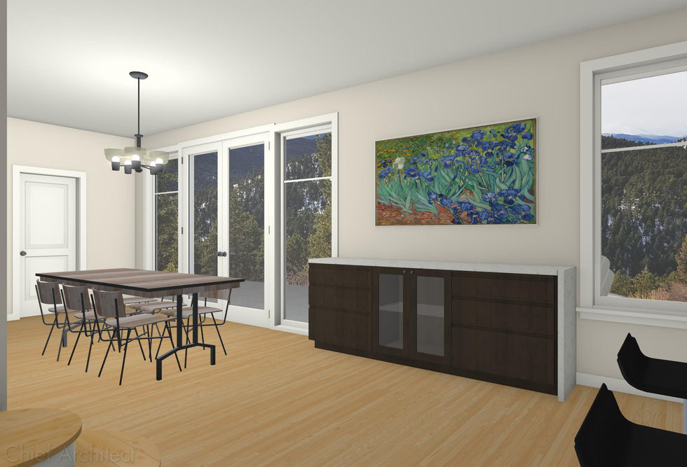 Dining room with a View