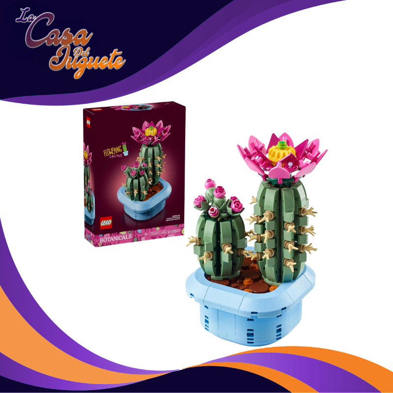LOGO BOTANICALS CACTUS CON FLOR