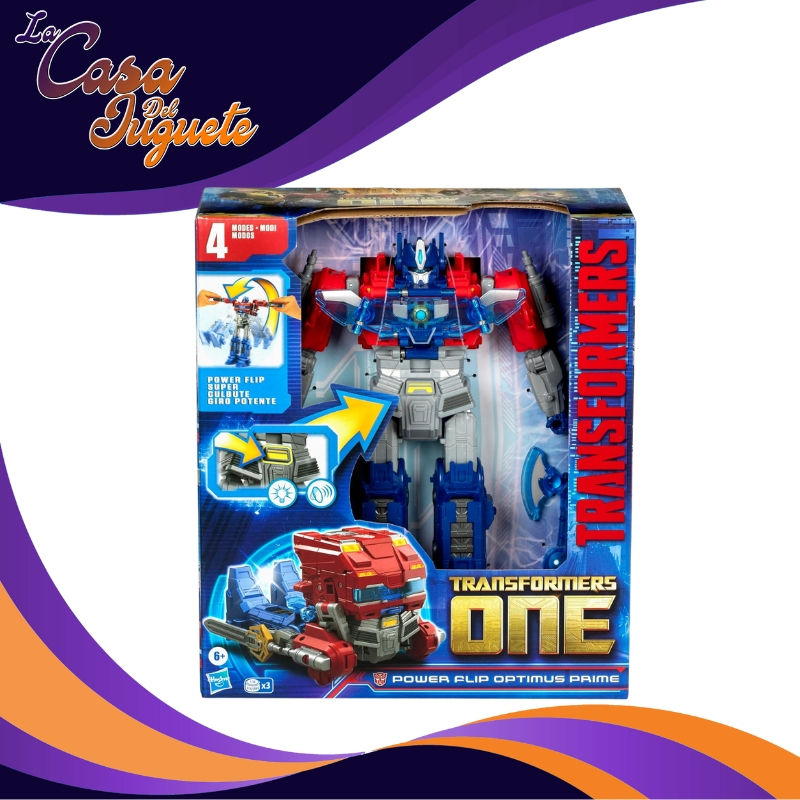 TRANSFORMER ONE POWER FLIP OPTIMUS PRIME