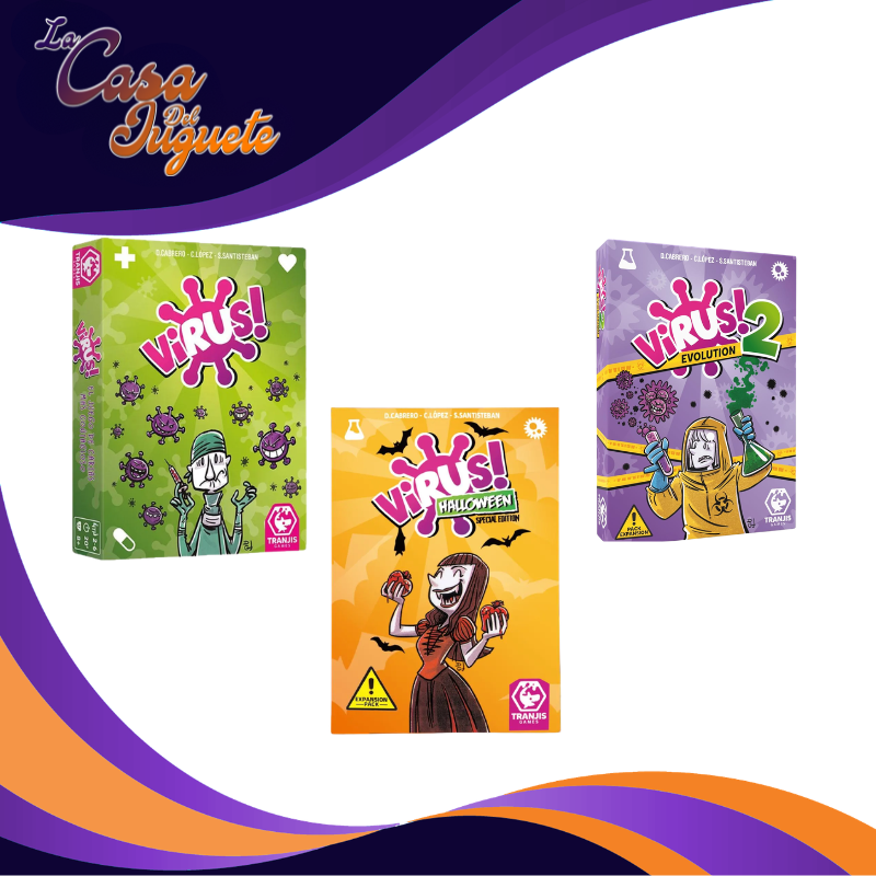 VIRUS! ,EXPANSION VIRUS! 2 Y SU EXPANSION VIRUS! HALLOWEEN