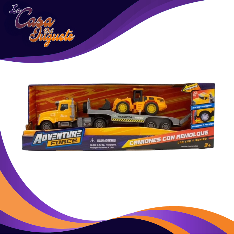 AVENTURE FORCE CAMION CON REMOLQUE