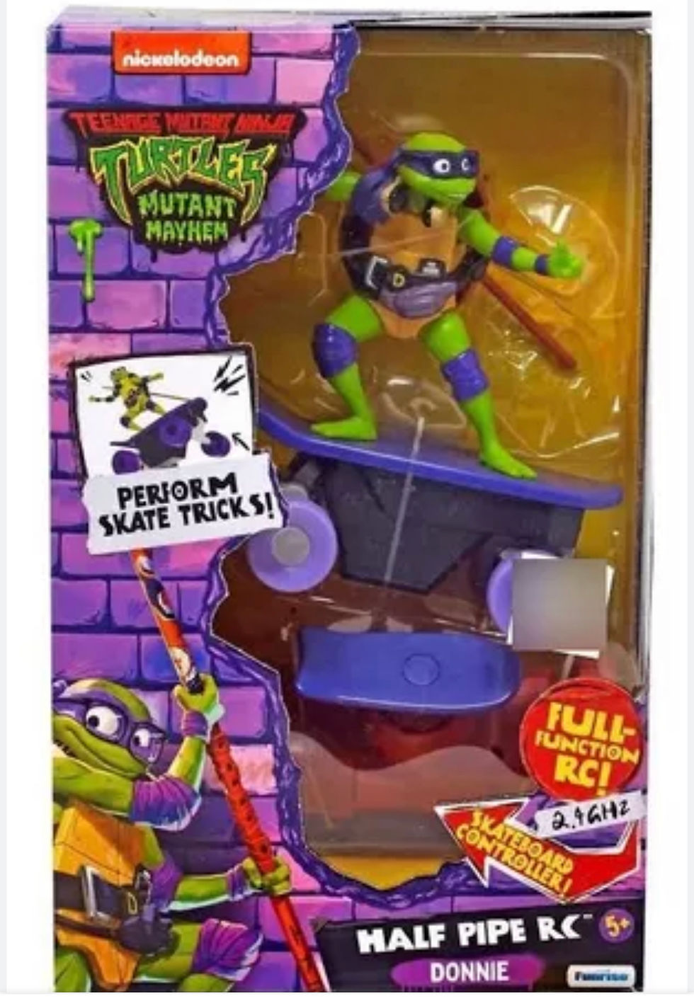 TORTUGAS NINJA HALF PIPE RC DONNIE