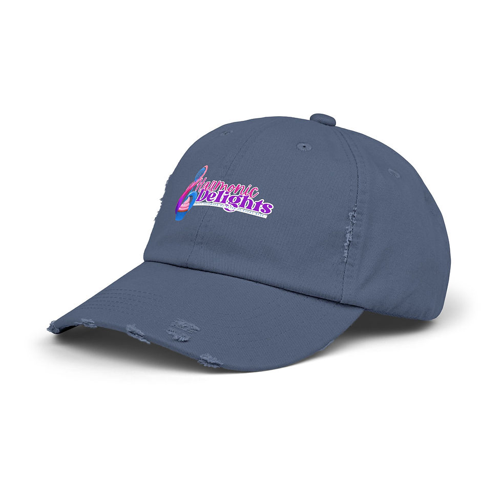 Thumbnail: Harmonic Delights Unisex Distressed Cap