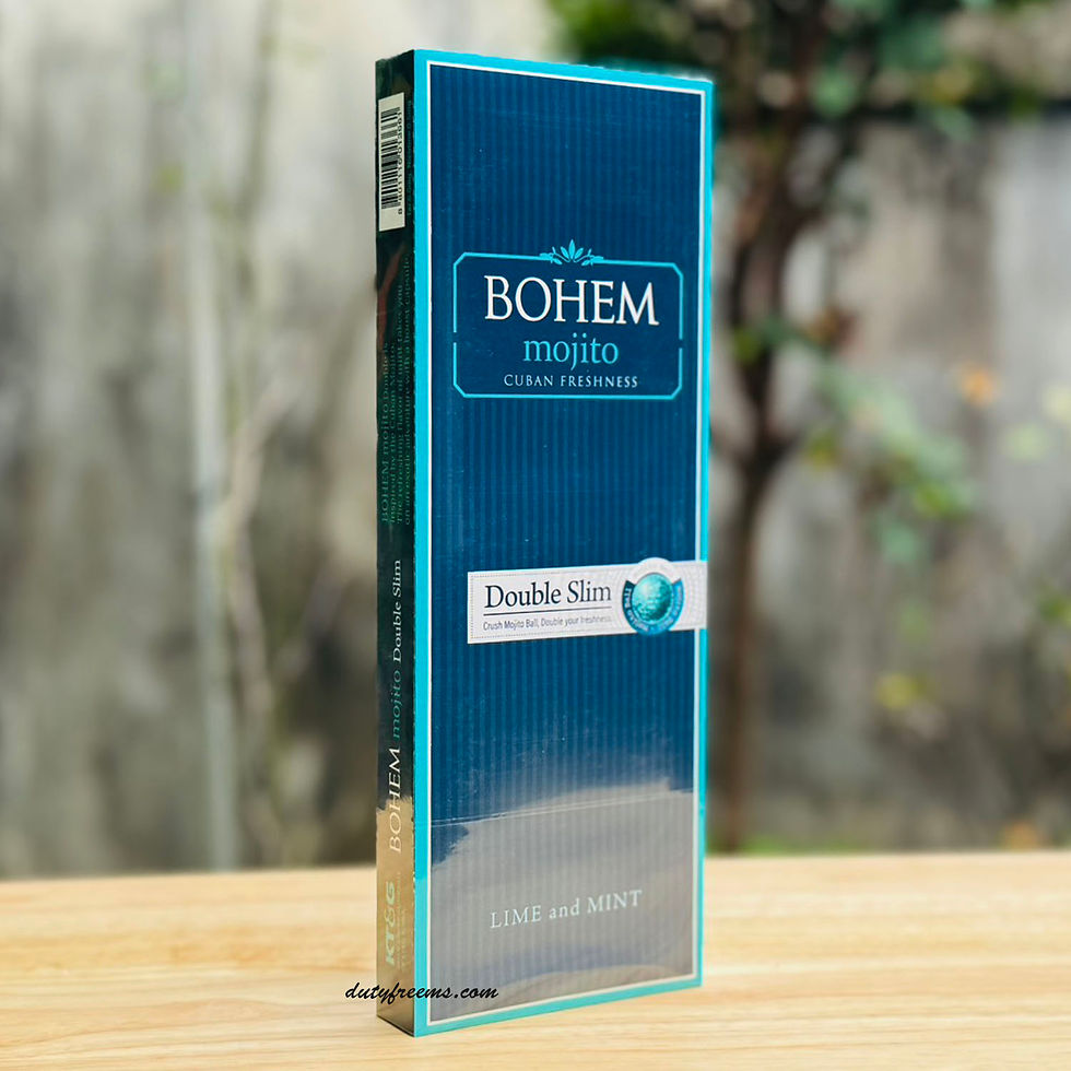 ภาพขนาดย่อ: บุหรี่ Bohem Mojito Double Lime and Mint Super Slims 1เม็ดบีบ (1 คอตตอน)