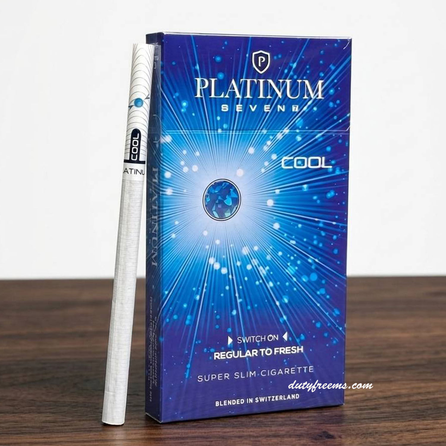 บุหรี่ Platinum Seven Cool Slims (1เม็ดบีบ)