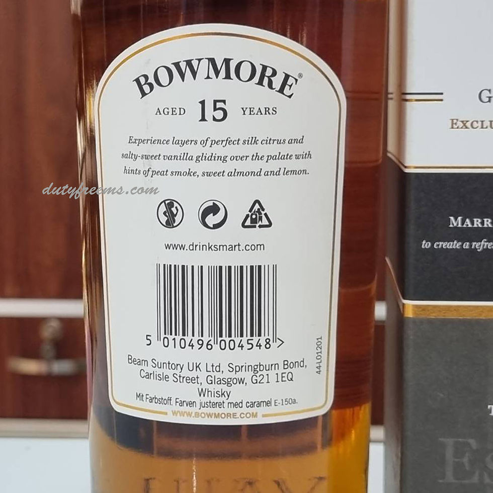 ภาพขนาดย่อ: Bowmore 15 Years Old (1L) 43%