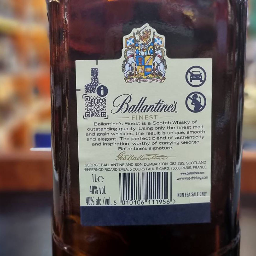 ภาพขนาดย่อ: Ballantine's Finest (1L)  / 1ลัง  7,900 บาท