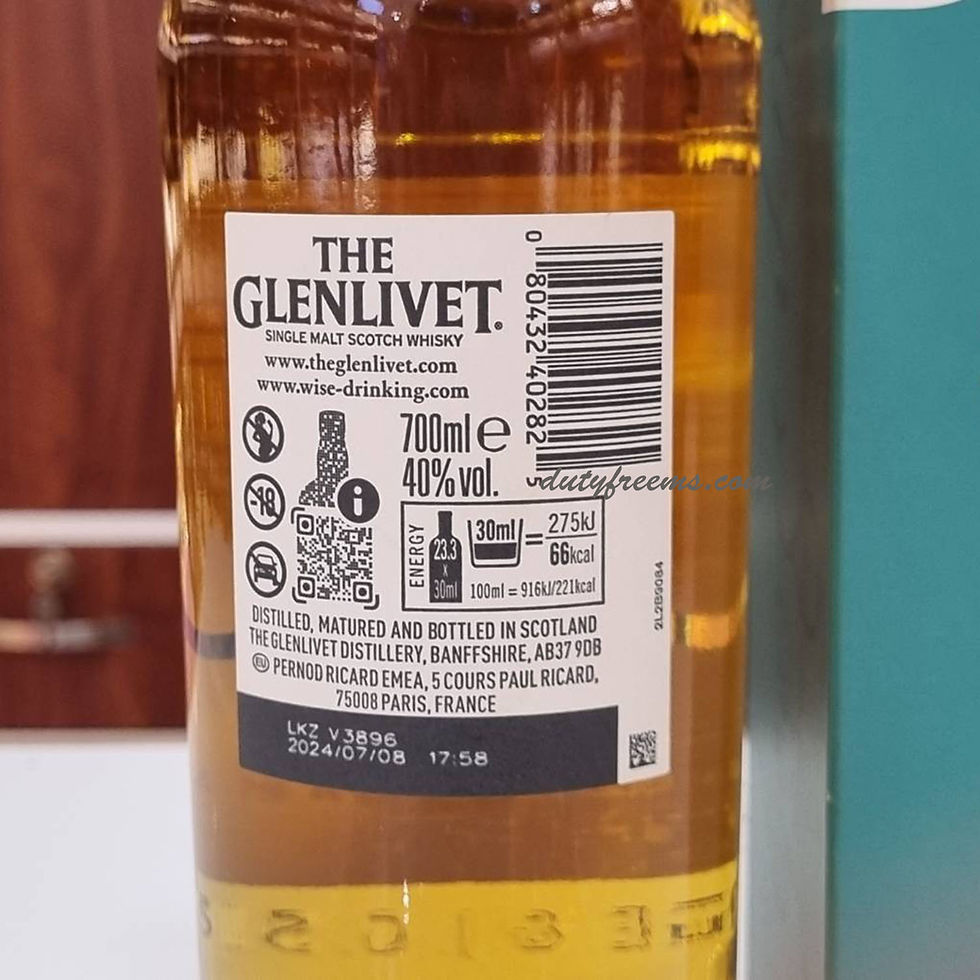 ภาพขนาดย่อ: Glenlivet Double Oak 12 Years Old  (700ml) 40%