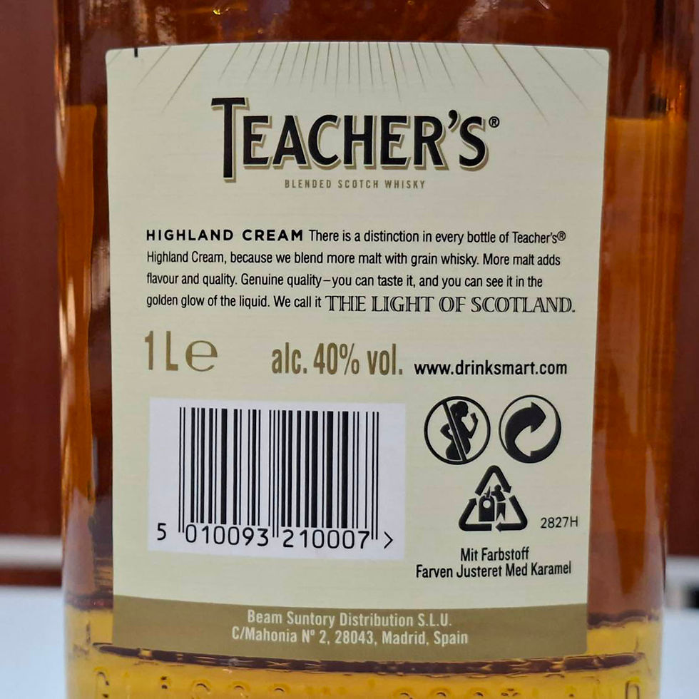 ภาพขนาดย่อ: Teacher's (1L) 40% / 1 ลัง 12 ขวด