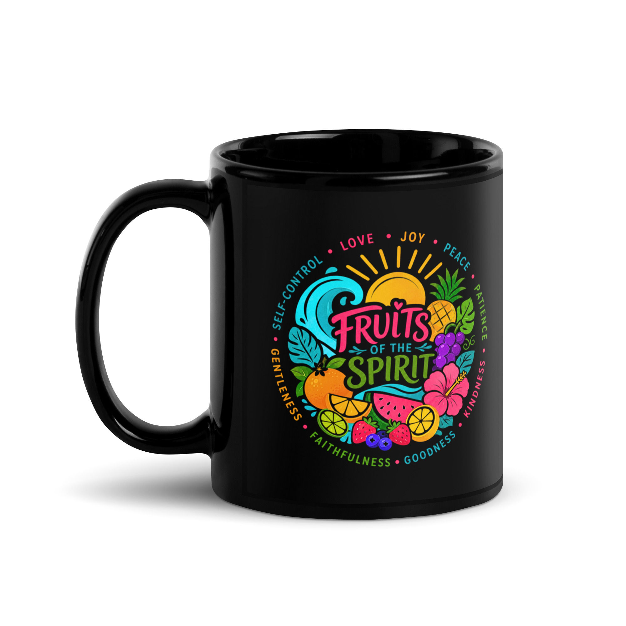 Fruits of the Spirit Mug - Black