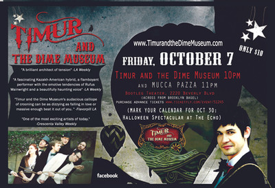 Timur and the Dime Museum with Mucca Pazza