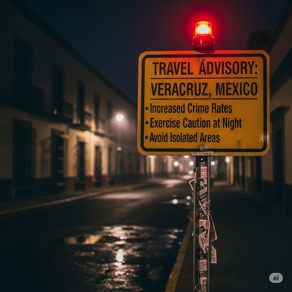 Veracruz en alerta: Estados Unidos emite advertencia de viaje por aumento de la delincuencia, recomendando precaución y evitar zonas aisladas.