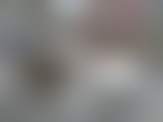 Una calle asfaltada en mal estado con grandes charcos de agua después de una lluvia, mostrando baches y escombros. Al fondo, una casa roja y vegetación