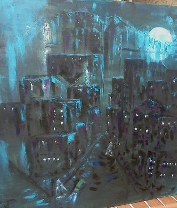 randy gotham city painting.jpg