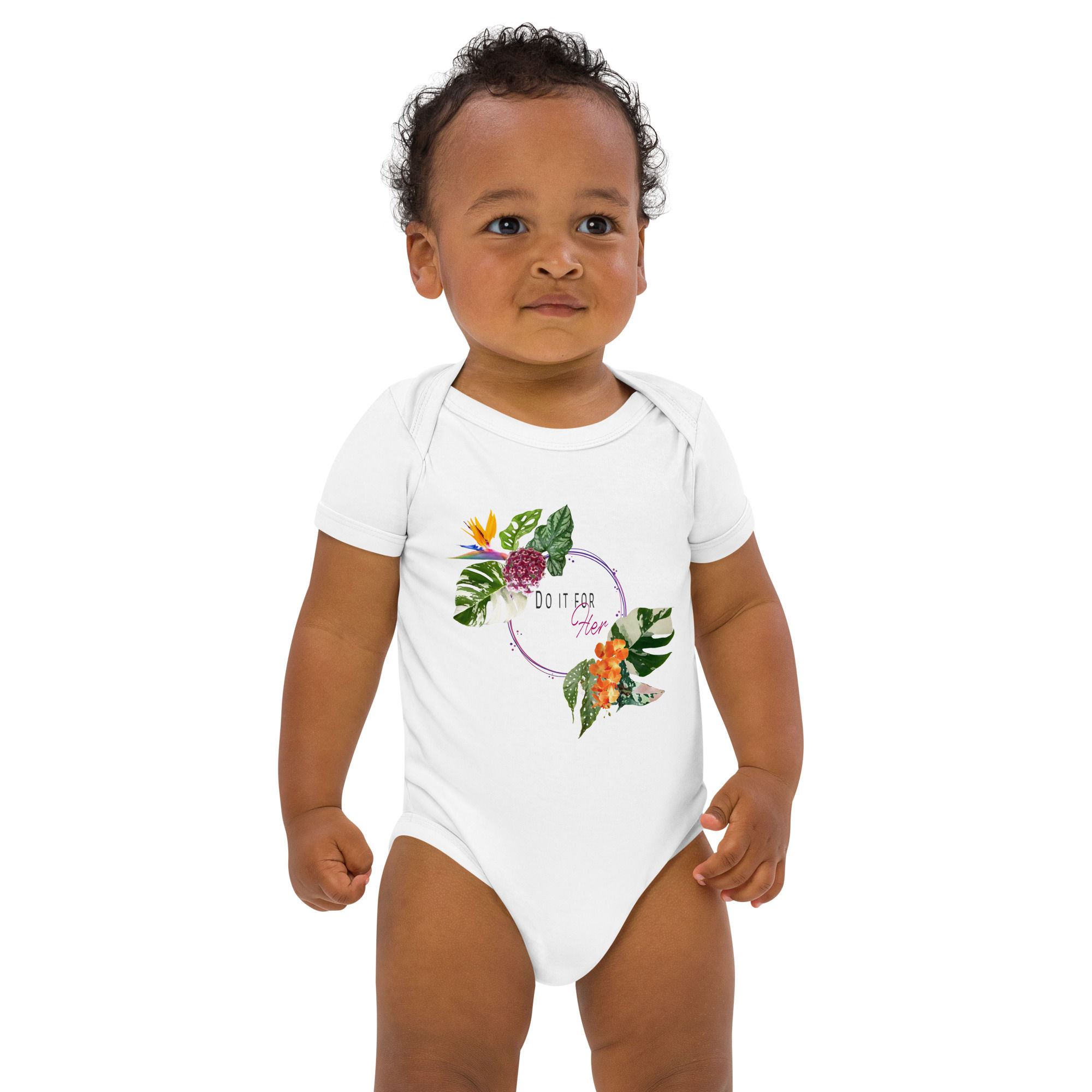 Do it for Her - Organic cotton baby bodysuit