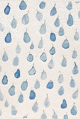 Handpainted Blue Pears